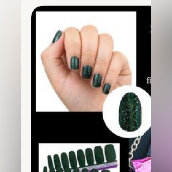 Color Street Black Nail Polish Strips “Scot Topic” - Picture 1 of 5